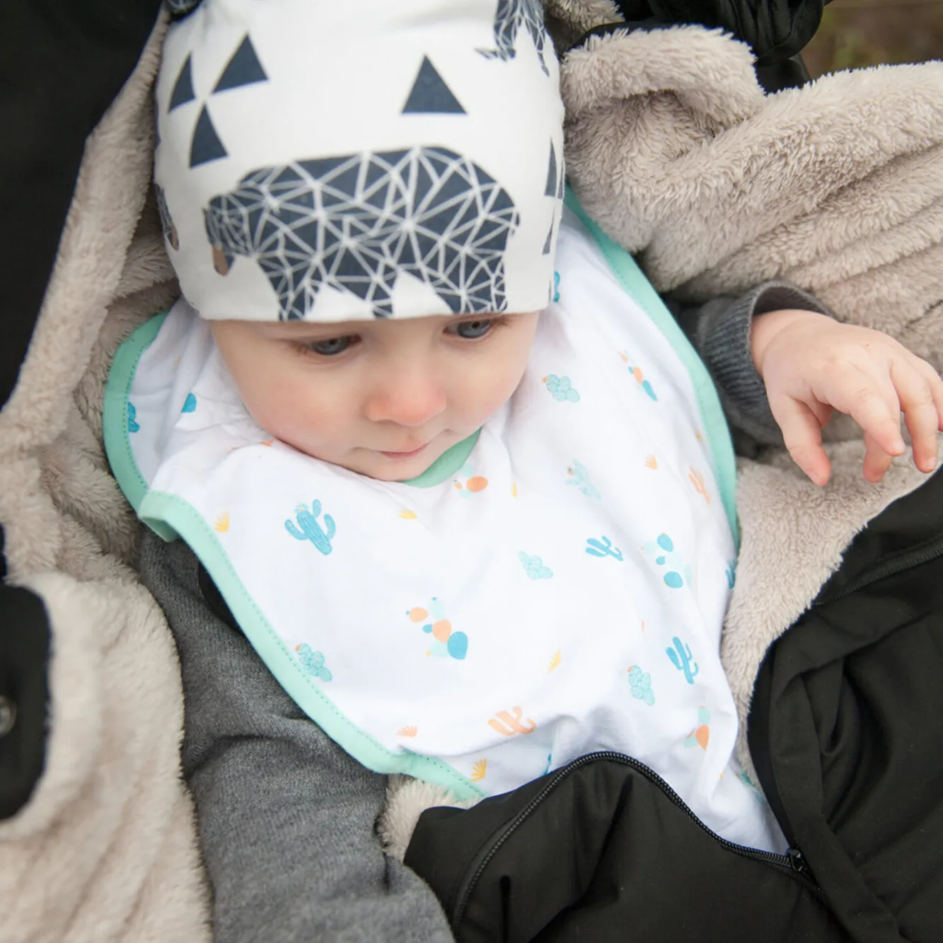 Bavoir Coton Cactus*BÉABA Online