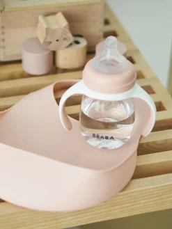 Bavoir Silicone Old Pink*BÉABA Clearance