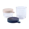 Coffret 2 Portions Verre 150 Ml Pink Et 250 Ml Dark Blue*BÉABA New