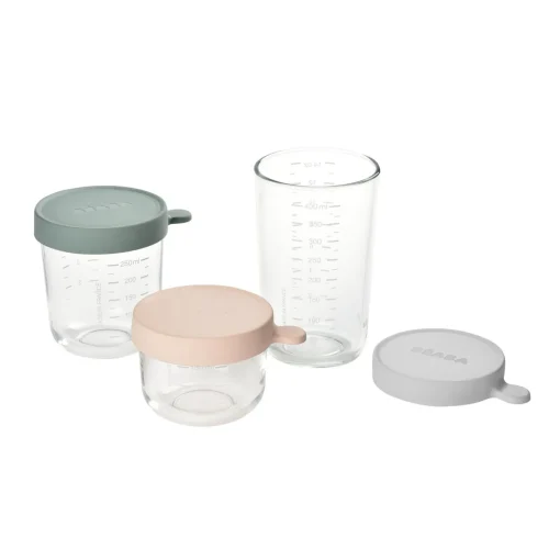 Coffret 3 Portions Verre 150/250/400Ml Eucalyptus*BÉABA Clearance
