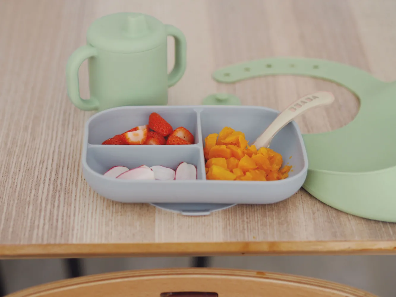 Coffret Repas Les Essentiels Grey / Sage Green*BÉABA Discount