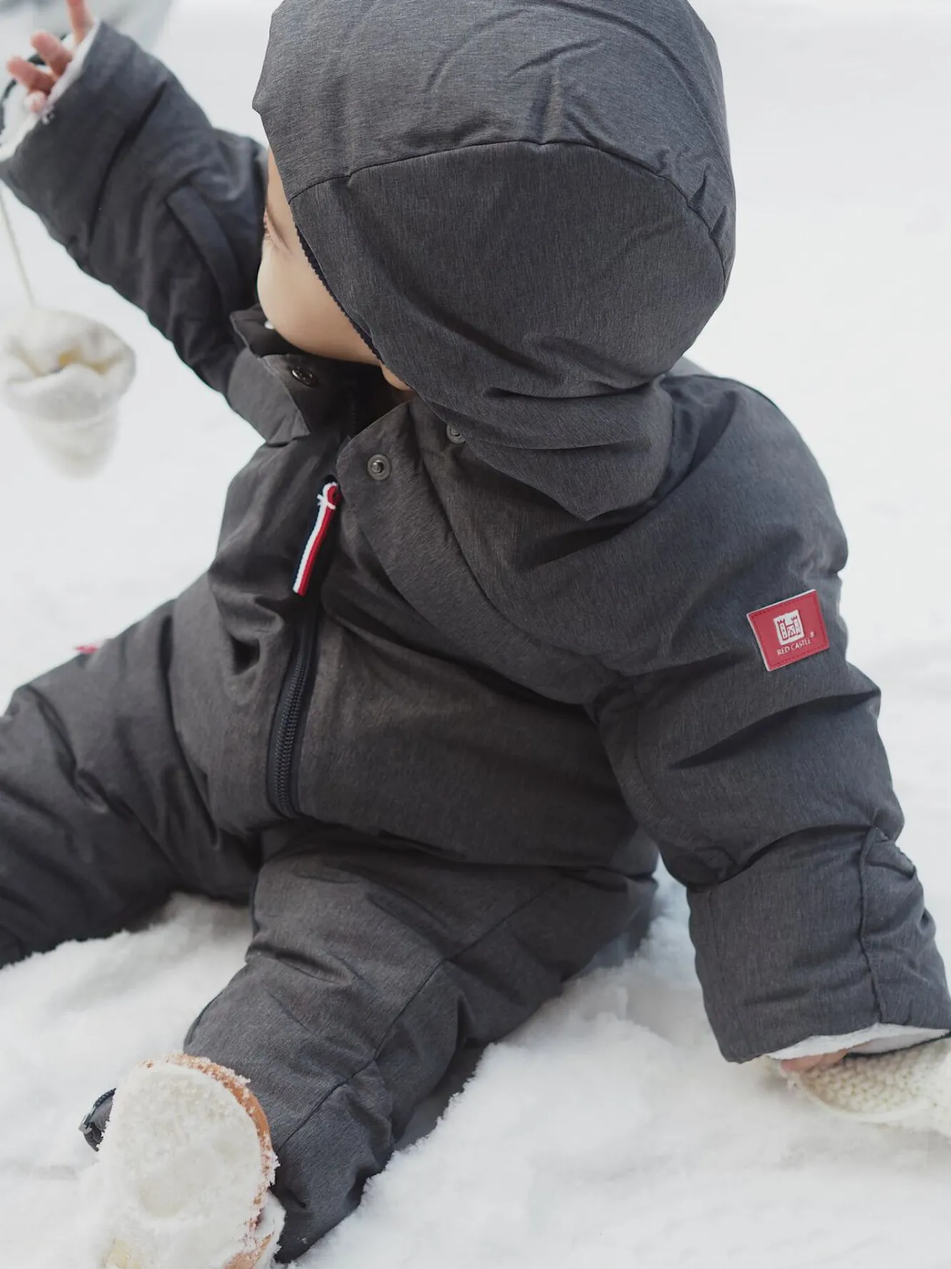 Combi T-Zip 0-6M Heather Grey*BÉABA