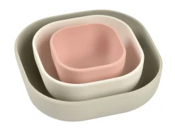 Lot De 3 Bols Silicone Gigogne Velvet Grey*BÉABA Discount