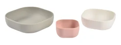 Lot De 3 Bols Silicone Gigogne Velvet Grey*BÉABA Discount