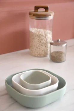 Lot De 3 Bols Silicone Gigogne Sage Green*BÉABA Outlet