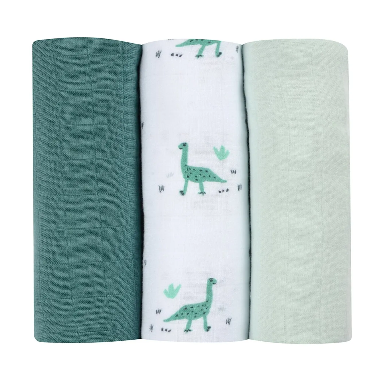 Lot De 3 Langes En Coton Jurassic*BÉABA Clearance