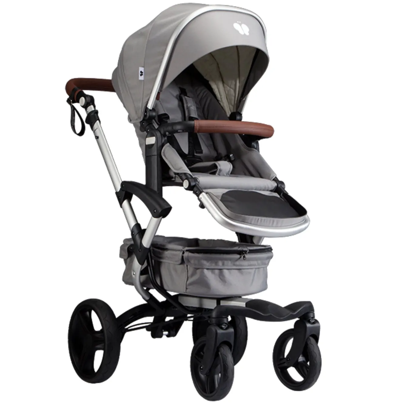 Poussette 2 En 1 Bonavi 2 Artic Grey*BÉABA Hot