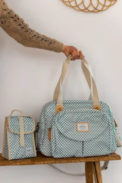 Sac A Langer Geneve Ii Play Print Sage Green*BÉABA Discount