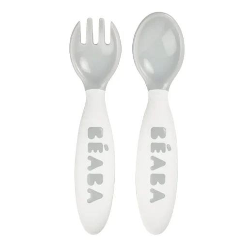 Set 2 Couverts Ergonomiques 2Eme Age Grey*BÉABA Discount