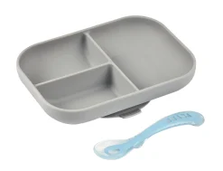 Set Repas Silicone Avec Ventouse Grey*BÉABA Discount