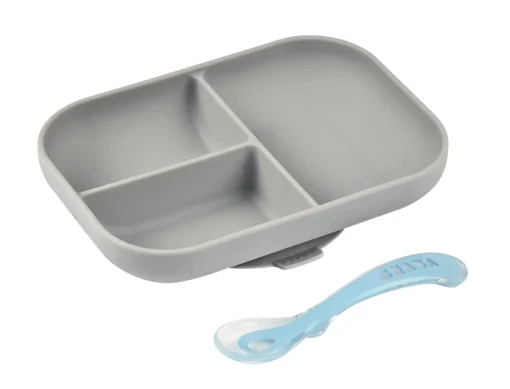 Set Repas Silicone Avec Ventouse Grey*BÉABA Discount