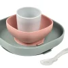 Set Vaisselle Silicone 4 Pieces Eucalyptus*BÉABA