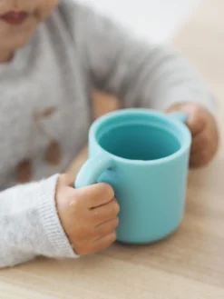 Tasse D'Apprentissage Silicone Blue*BÉABA Hot