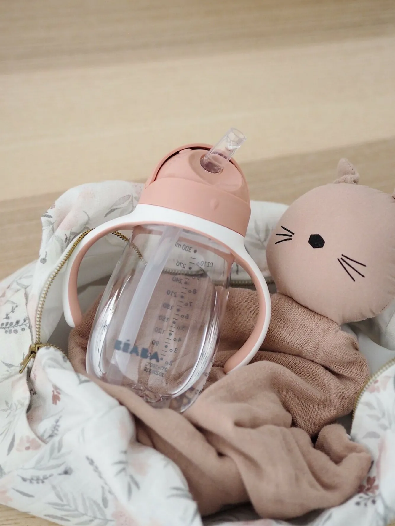 Tasse Paille 300 Ml Old Pink*BÉABA Hot