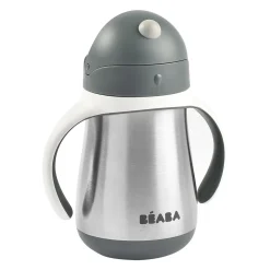 Tasse Paille Inox 250 Ml Mineral Grey*BÉABA