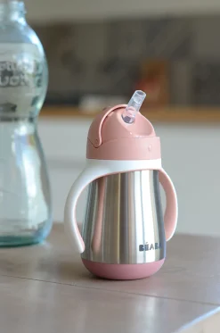 Tasse Paille Inox 250 Ml Old Pink*BÉABA Sale